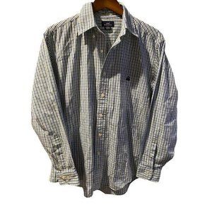 Brooks Brothers 346 Button Shirt Men’s Medium  Plaid Cotton Long‎ Sleeve Casual